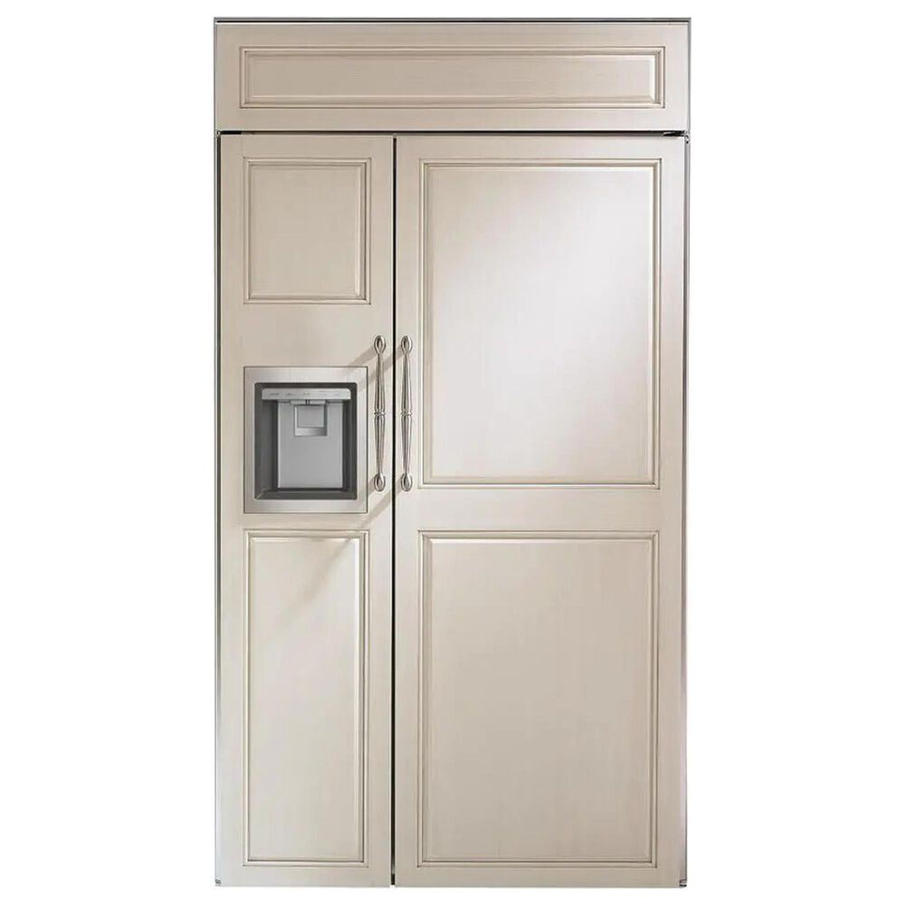 Monogram 42" Smart Built-In Side by Side Refrigerator with Dispenser - Panels Sold Separately, , large