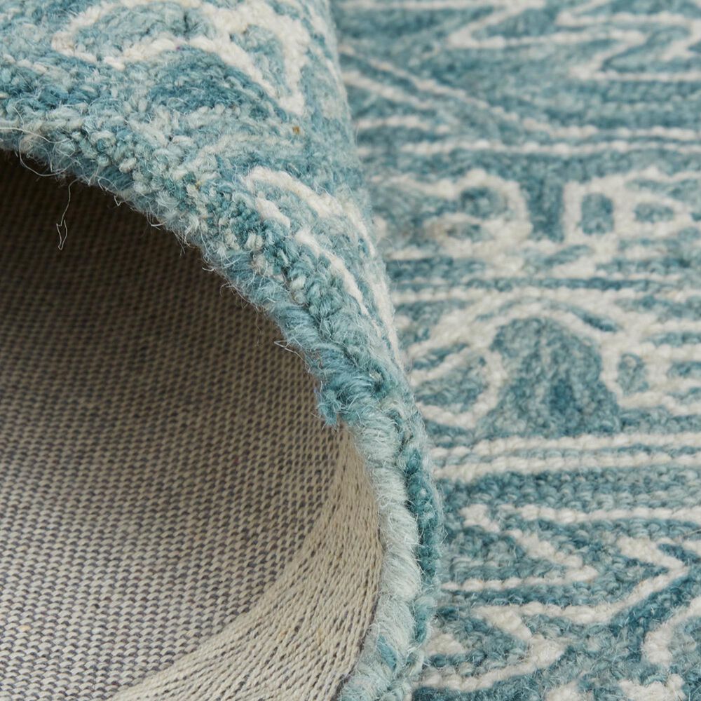 Feizy Belfort Teal 10&#39; x 14&#39; Area Rug, , large