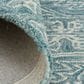 Feizy Belfort Teal 10" x 14" Area Rug, , large