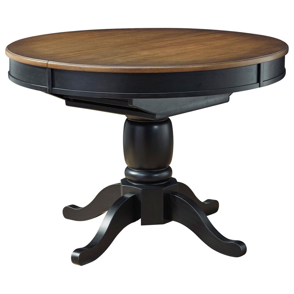Ashley Clorazi 5-Piece Oval Dining Set in Black and Brown, , large