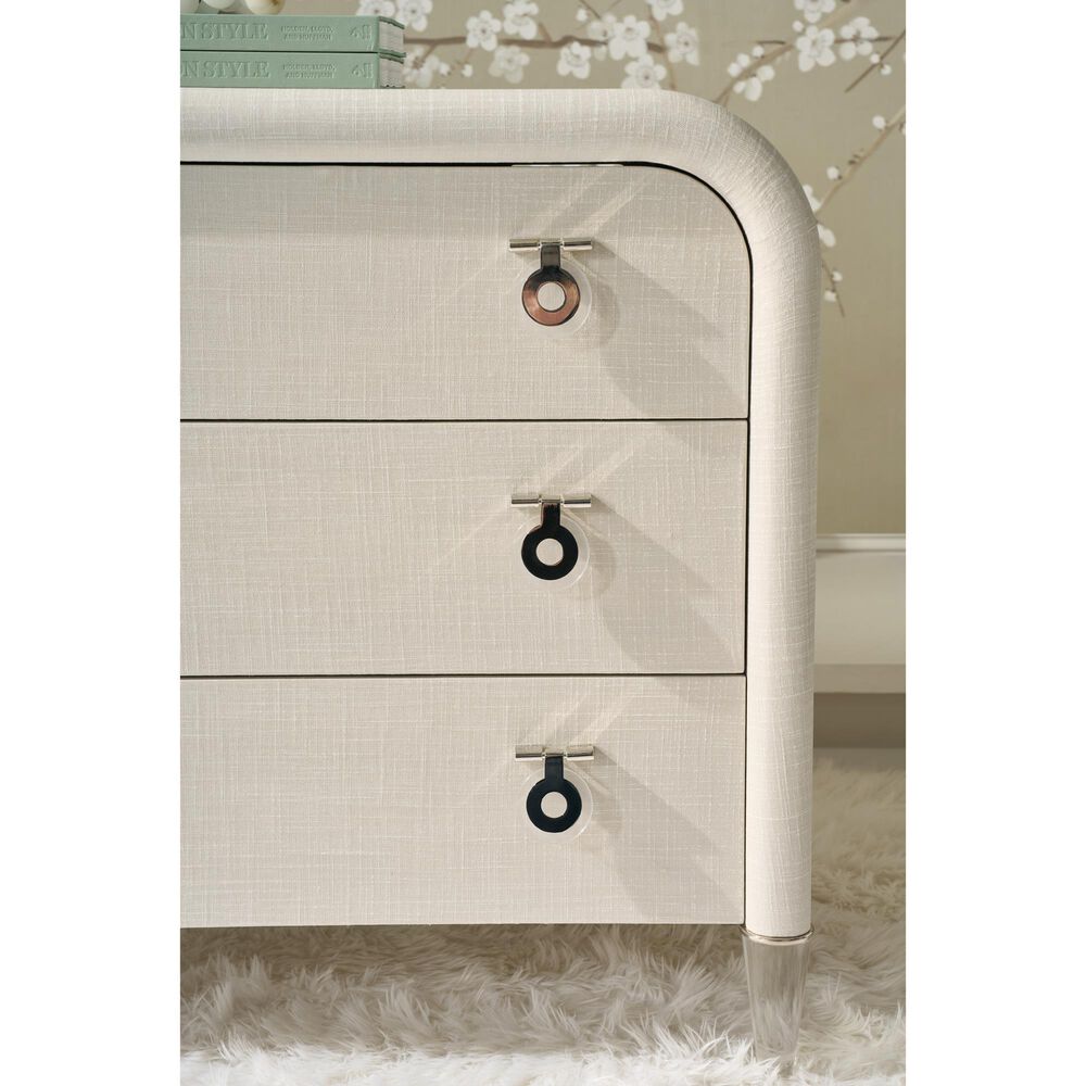 Hooker Furniture Melange 3-Drawer Accent Chest in Clear, , large