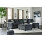 Ashley Abinger Oversized Accent Ottoman in Smoke, , large