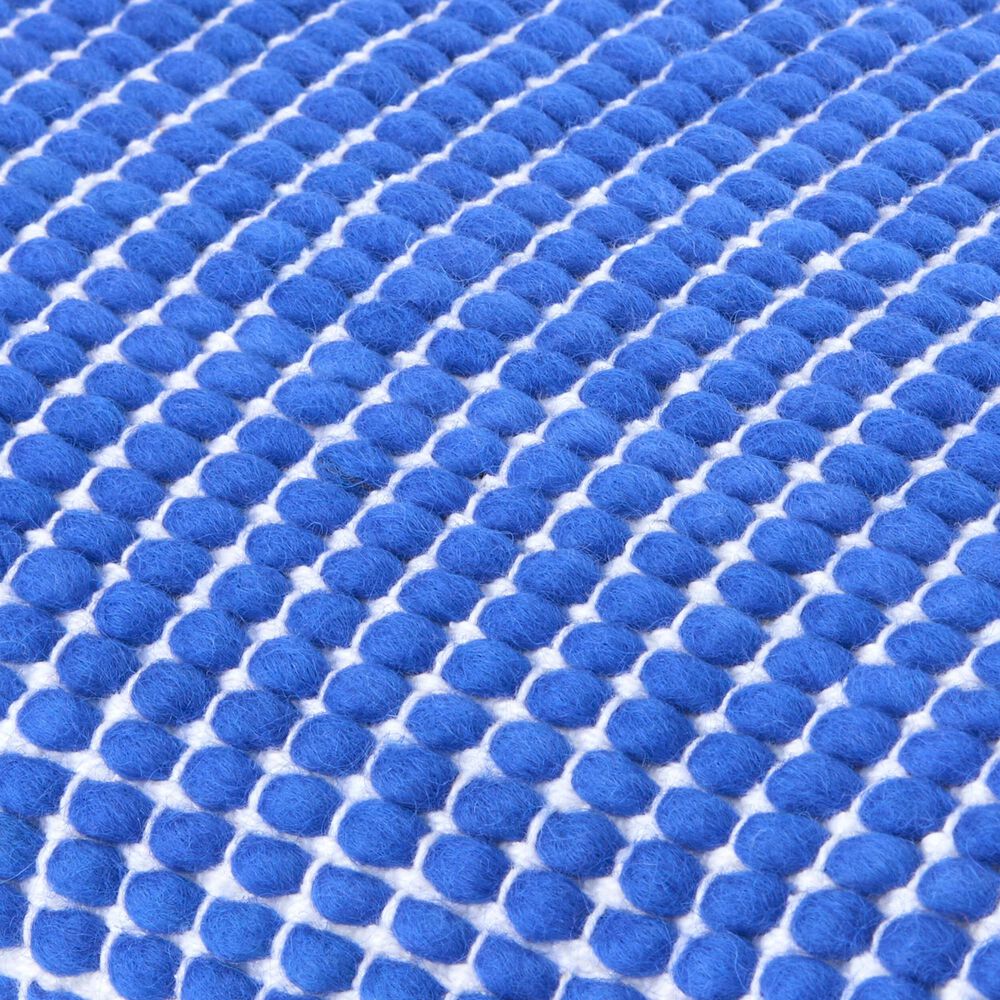Surya Chunky Grid 20&quot; Square Throw Pillow in Blue and White, , large