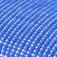 Surya Chunky Grid 20" Square Throw Pillow in Blue and White, , large