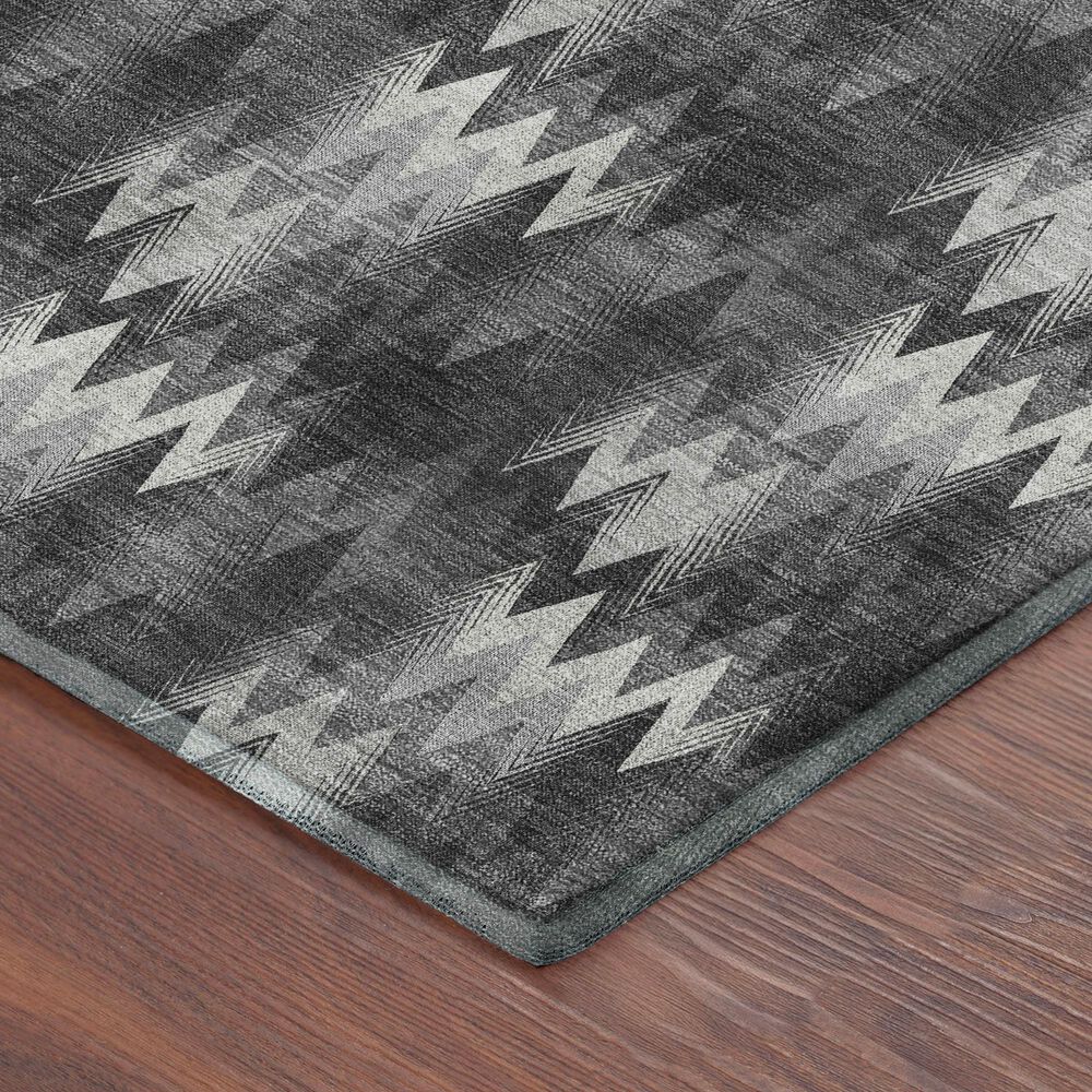 Dalyn Rug Company Soft Essentials Chevron Black 10' x 14' Area Rug, , large