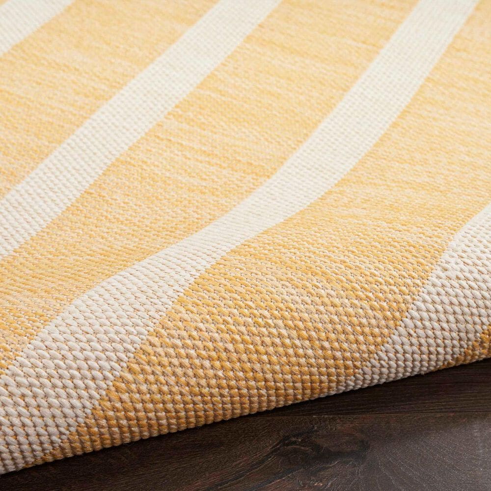 Nourison Positano POS03 Yellow and Ivory 5&#39; x 7&#39; Indoor/Outdoor Area Rug, , large