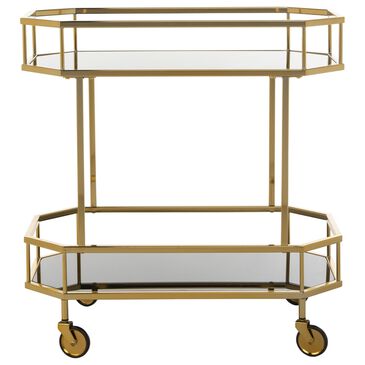 Safavieh Silva Bar Cart in Gold, , large