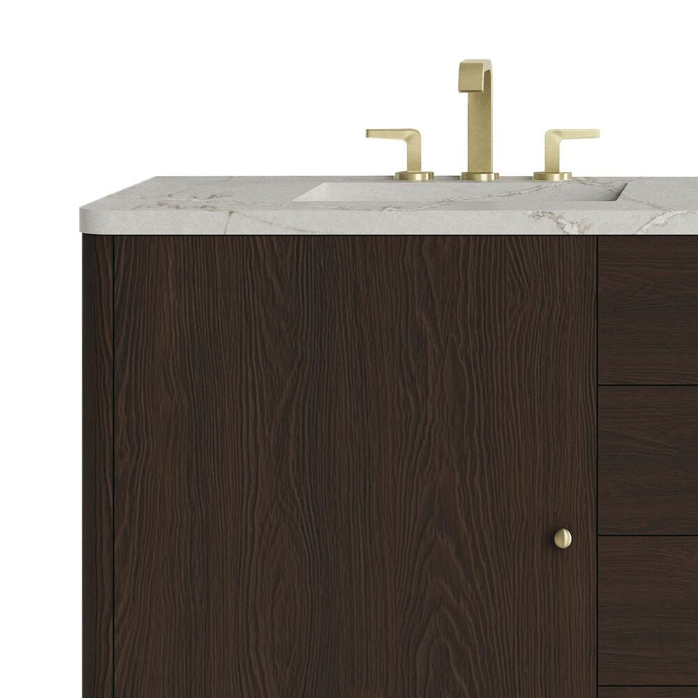 James Martin Vanities Gracyn 72" Double Bathroom Vanity in Sable with 3 cm Victorian Silver Quartz Top, Rectangular Sinks and FreePower Wireless Charger, , large