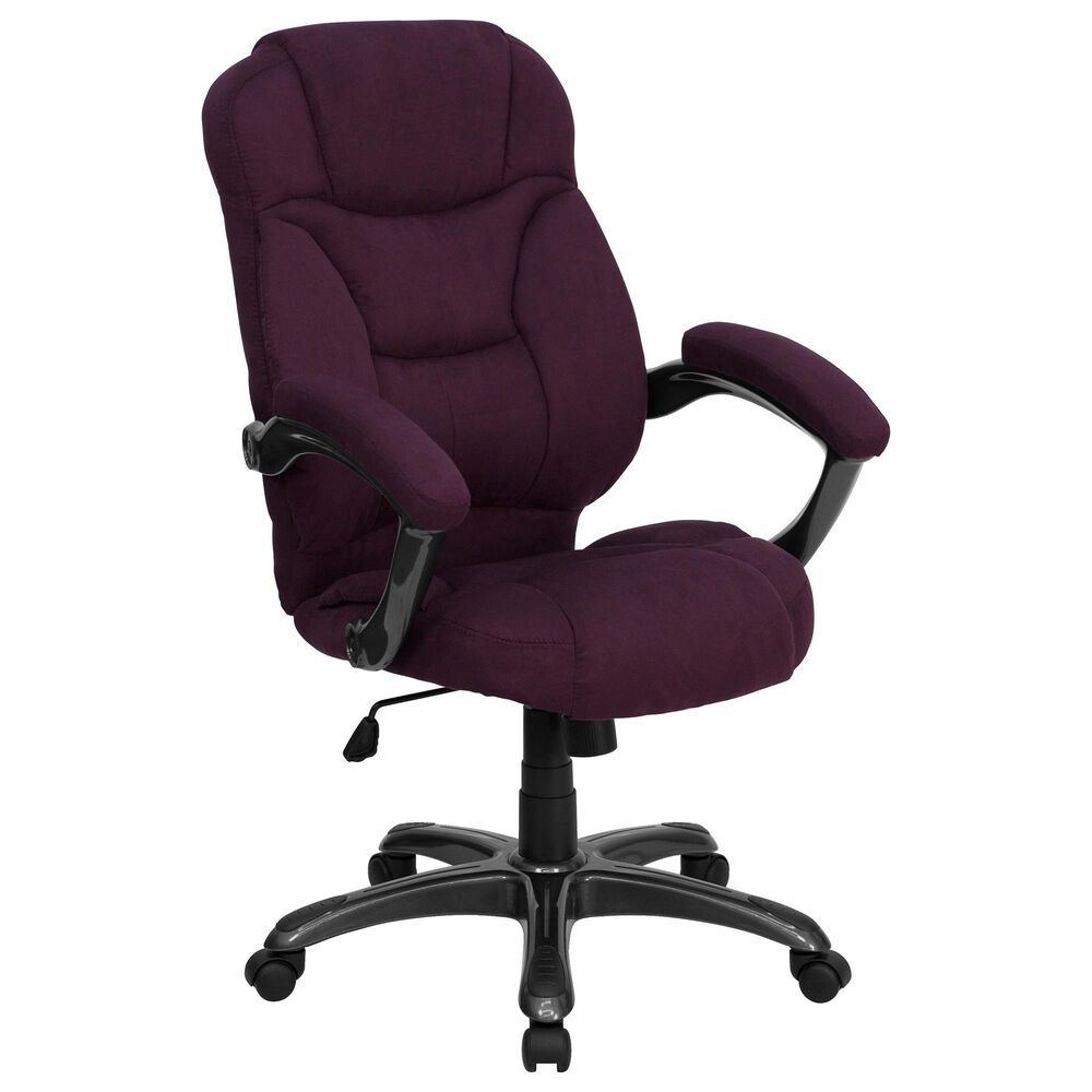 Flash Furniture Executive Swivel Chair in Purple, , large