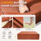 Sunwell Garden 22" Outdoor Seat and Back Cushion Set in Orange (Set of 2), , large