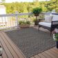 Dalyn Rug Company Laidley 10" x 14" Chocolate Indoor/Outdoor Area Rug, , large