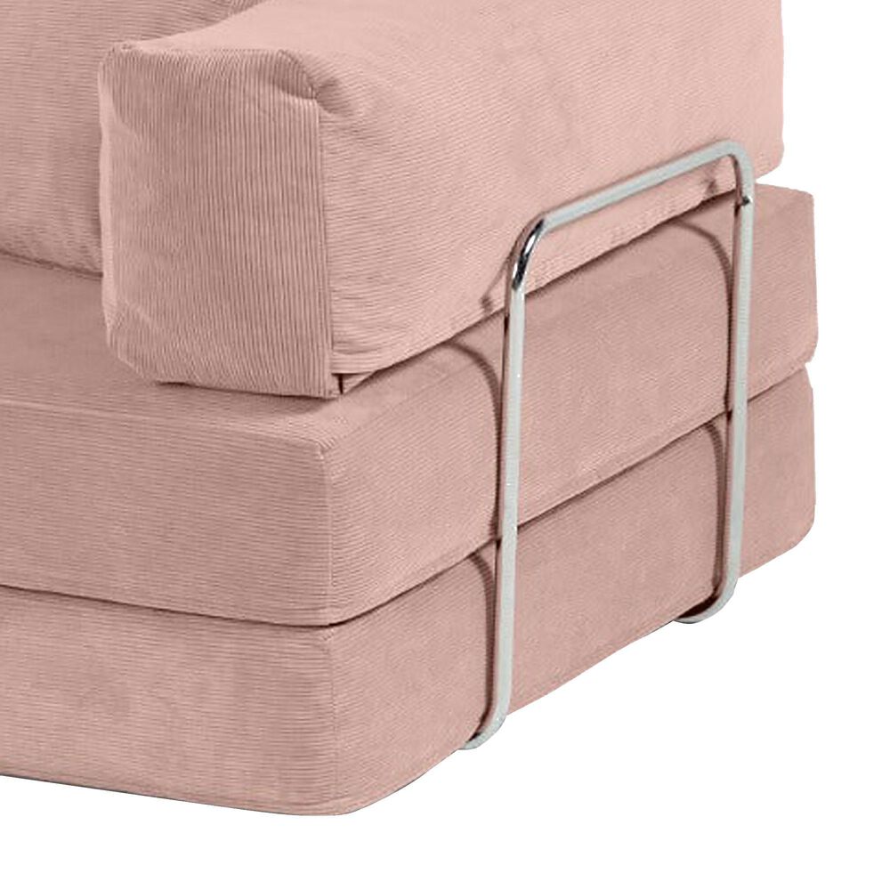 Jaxx Unsofa Stationary Loveseat in Peony Pink, , large