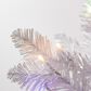 The Gerson Company 7.5" Parkview Pine Artificial Christmas Tree with Multicolored LED Lights in White, , large
