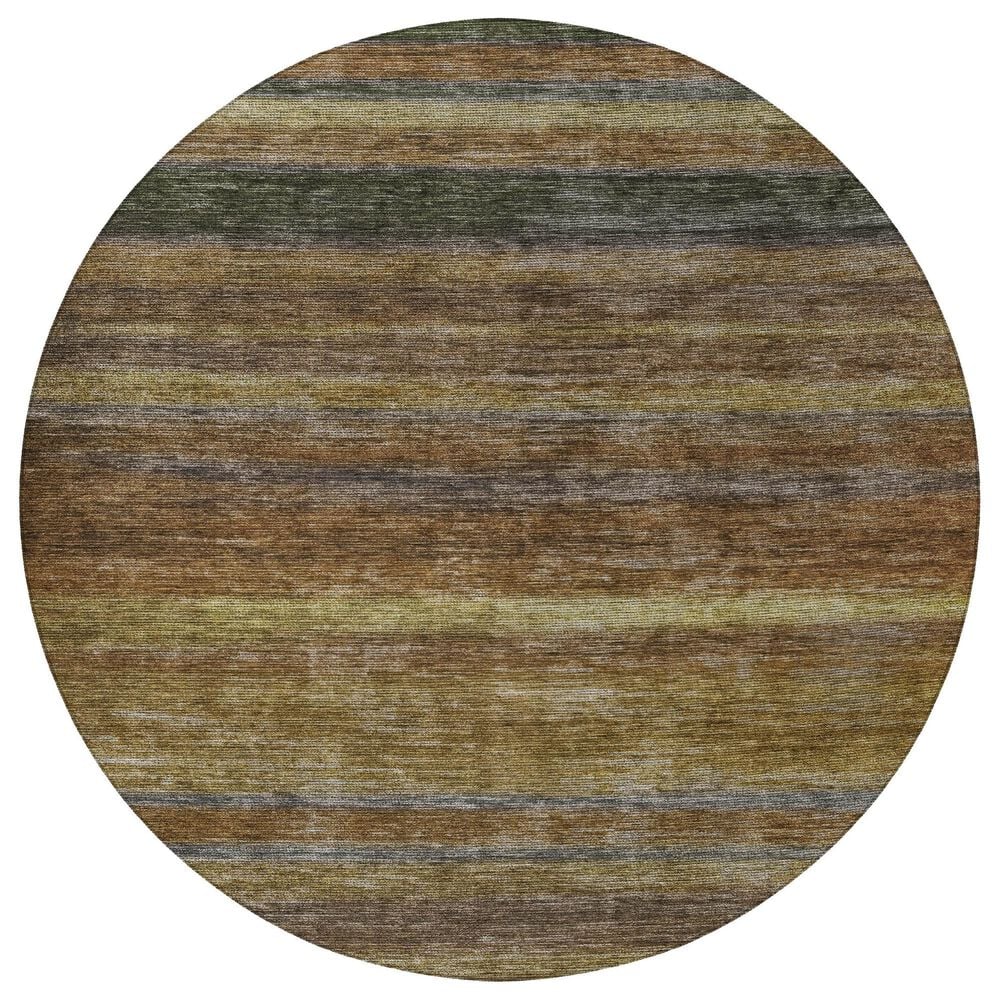 Dalyn Rug Company Kochi KC5 Brown 8" Round Area Rug, , large