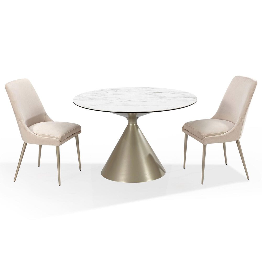 37B Winston Dining Side Chair in Cream, , large