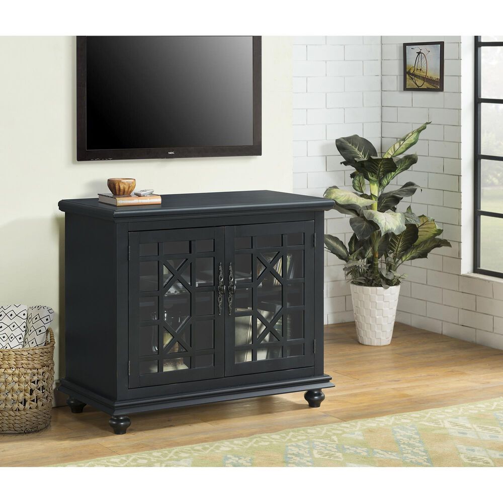 Forma &amp; Co Cassandra Small Spaces TV Stand in Antique Black, , large