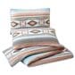 Peking Handicraft Sunset Canyon 3-Piece Full/Queen Quilt Set in Rich Brown, Blue and Coral, , large