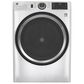 GE Appliances 4.8 Cu. Ft. Front Load Washer and 7.8 Cu. Ft. Electric Dryer Laundry Pair in White, , large