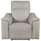 Elran Furniture Kayce Leather Power Recliner in Verona Gray, , large
