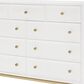 Legacy Classic Chelsea 9-Drawer Bureau in White and Gold, , large