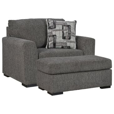 Ashley Gardiner Chair and a Half with Ottoman in Pewter, , large
