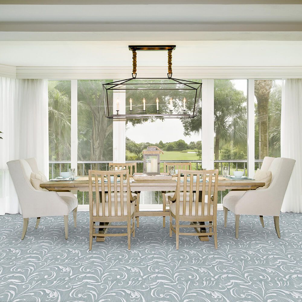 Stanton Divine Design Filigree Carpet in Aquamarine, , large