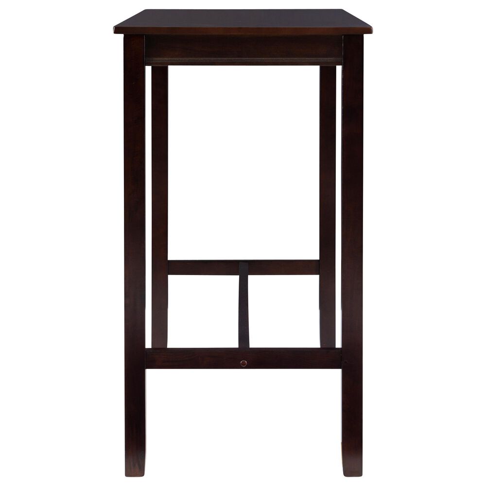 Linon Home Decor Claridge Bar Height Pub Table in Walnut Brown - Table Only, , large