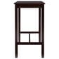 Linon Home Decor Claridge Bar Height Pub Table in Walnut Brown - Table Only, , large