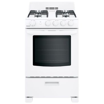 Hotpoint 24" Front-Control Gas Range in White, , large