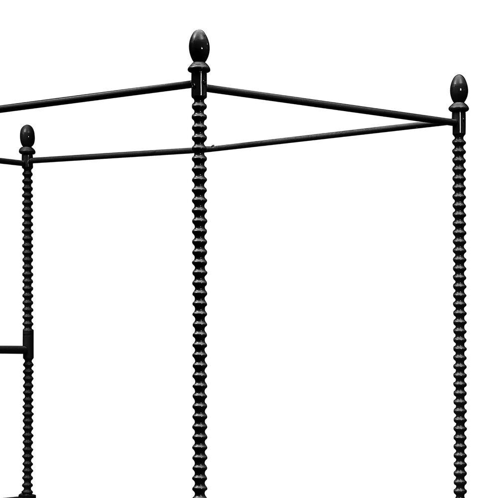 Furniture of America Elliot Twin Canopy Bed in Black, , large