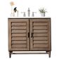 James Martin Vanities Portland 36" Single Bathroom Vanity in Whitewashed Walnut with 3 cm Eternal Jasmine Pearl Quartz Top and Rectangular Sink, , large