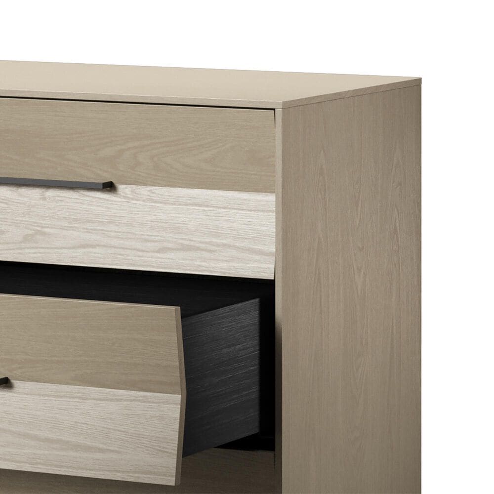 BDI Kara 4-Piece King Bedroom Set in Washed Oak, , large