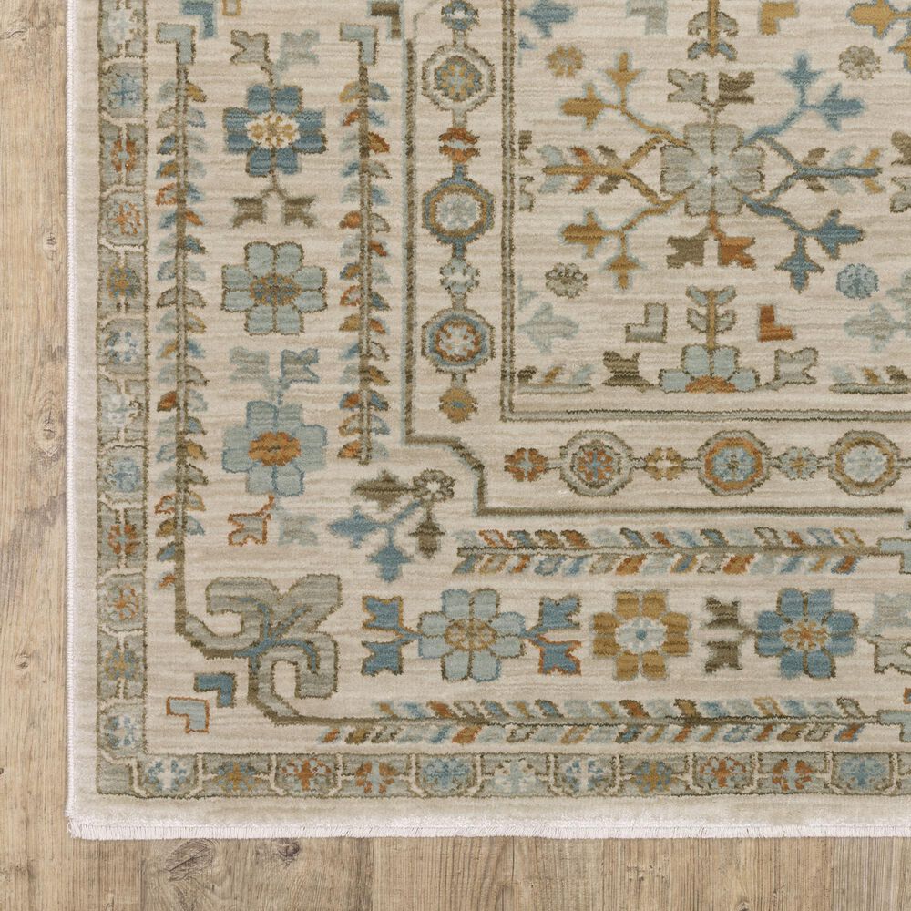 Oriental Weavers Maeve Ivory and Blue 3&#39;3&quot; x 5&#39; Area Rug, , large