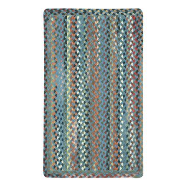 Capel Plymouth 0440-400 5"6" Vertical Stripe Square Colony Blue Area Rug, , large