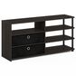 HOMLUX 46.6" Simple Design TV Stand with Bins in Walnut and Black, , large