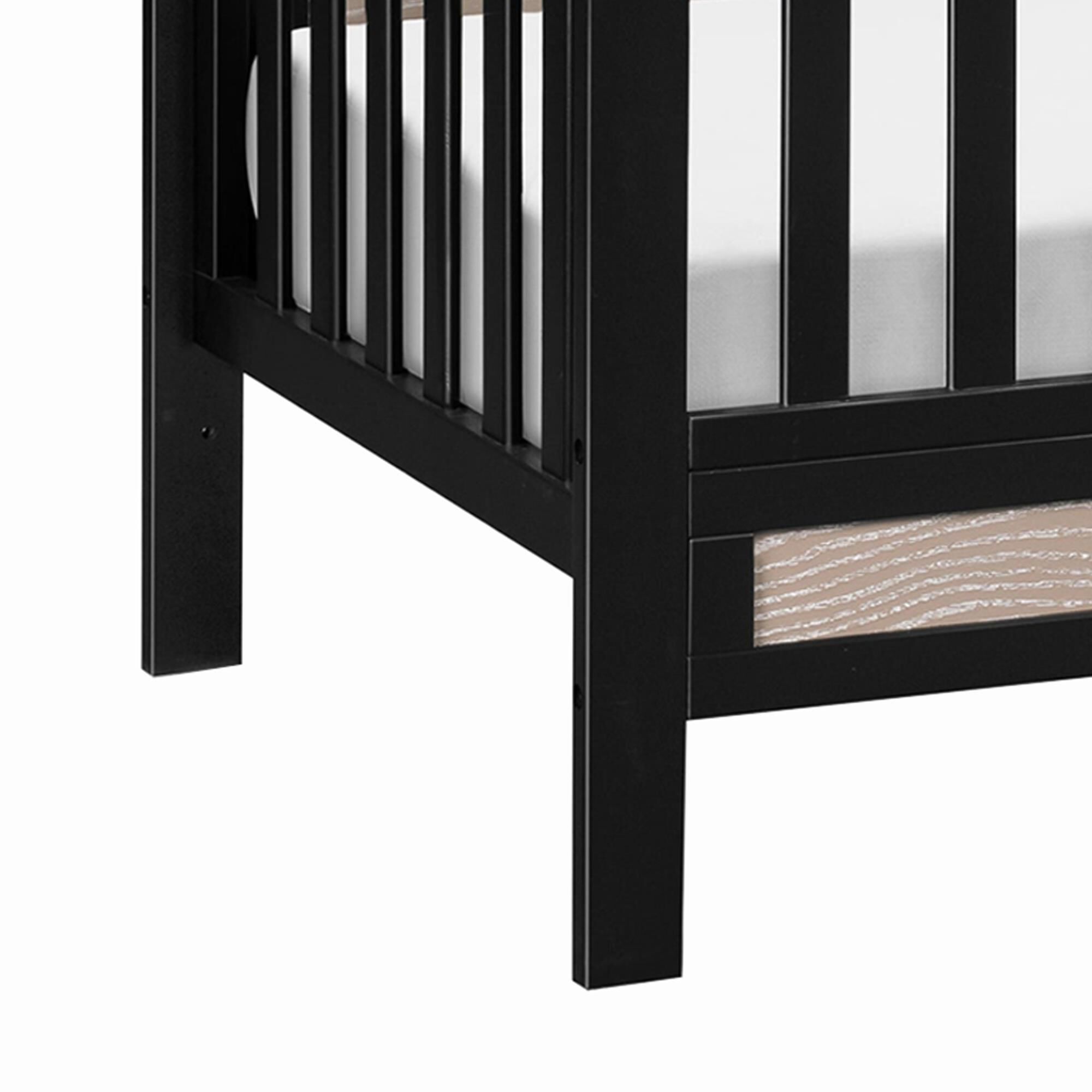 New Haus Radley 4 In 1 Convertible Crib in Ebony and Coastwood NFM