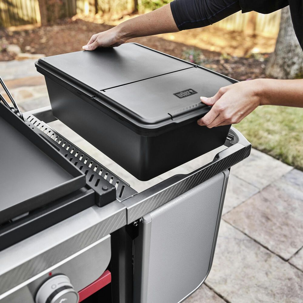 Weber Works Outdoor Storage Bin in Black, , large