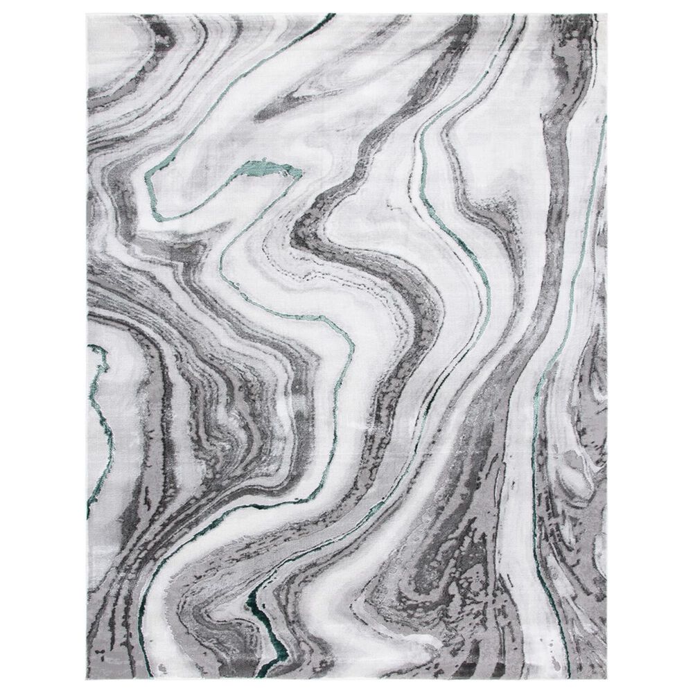 Safavieh Craft CFT819Y 8" x 10" Grey and Green Area Rug, , large