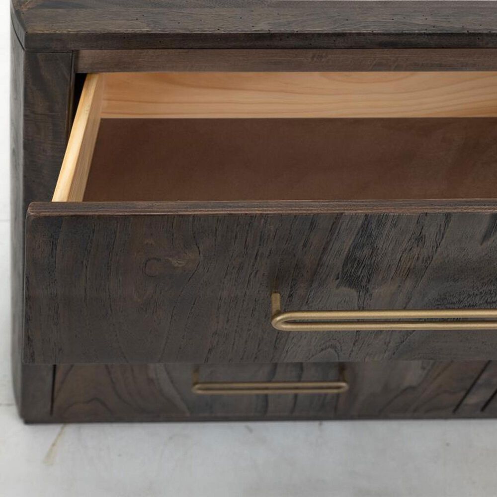 Fallridge Balam 5-Drawer Chest in Stained Dark, , large