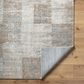 Surya Avellino 2" x 2"11" Light Beige, Tan, Light Gray, Gray and Deep Teal Area Rug, , large