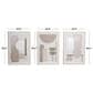 Maple and Jade 24" x 36" Abstract Wall Art in Pink, Beige, White and Gray (Set of 3), , large