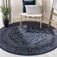 Safavieh Adirondack ADR108N 6" Round Navy and Ivory Area Rug, , large