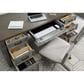 Riva Ridge Caraway 66" Executive Desk in Aged Slate and Brown, , large