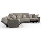Catnapper Rendezvous 5-Piece Power Reclining Symmetrical Sectional in Slate and Fawn, , large