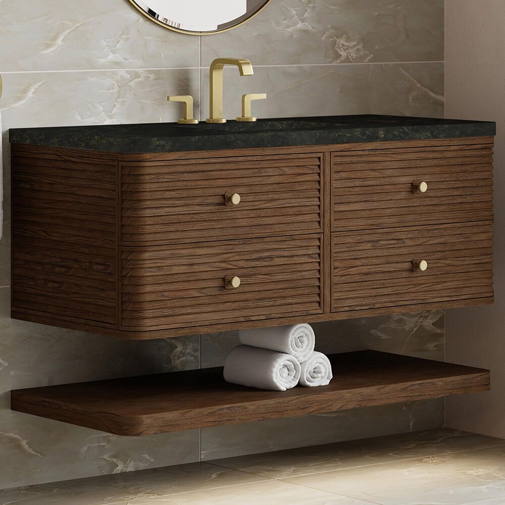 James Martin Allamari 48" Single Bathroom Vanity in Sable with 3 cm Phantome Eclos Top and Rectangular Sink, , large