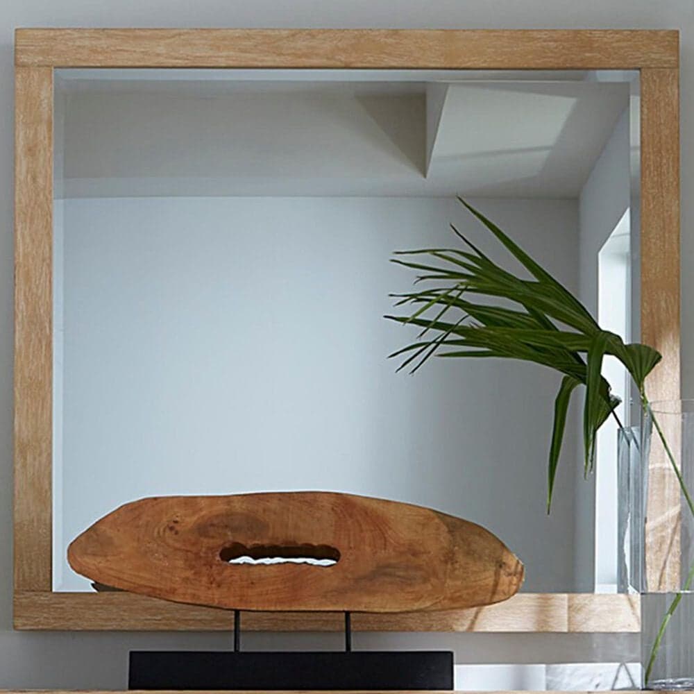 Riva Ridge Modern Loft Landscape Mirror in Modern Khaki, , large