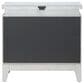Belle Furnishings Reflections 2-Drawer Nightstand in Pearl White and Rhinestone, , large