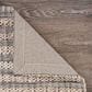 L&R Resources Bleached Naturals 81435 9" x 12" Bleach and Gray Area Rug, , large