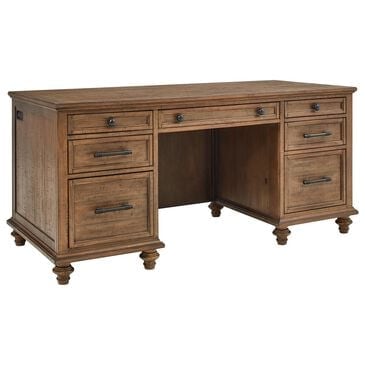 Riva Ridge Hensley 66" Executive Desk in Honey, , large
