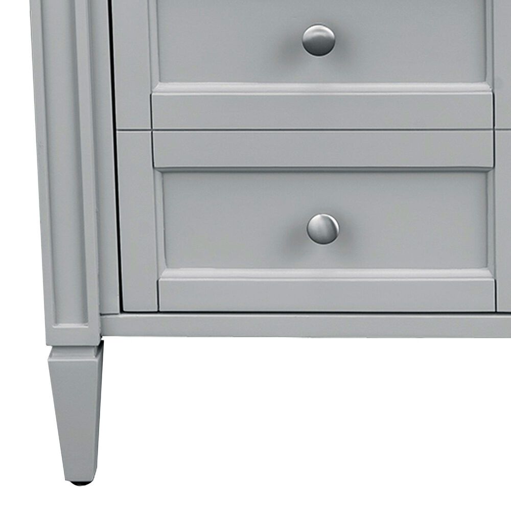 James Martin Vanities Brittany 36&quot; Single Bathroom Vanity in Urban Gray with 3 cm Ethereal Noctis Quartz Top and Rectangle Sink, , large